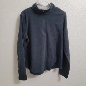Danskin Now Blue & Grey Half Zip Fleece Pull Over